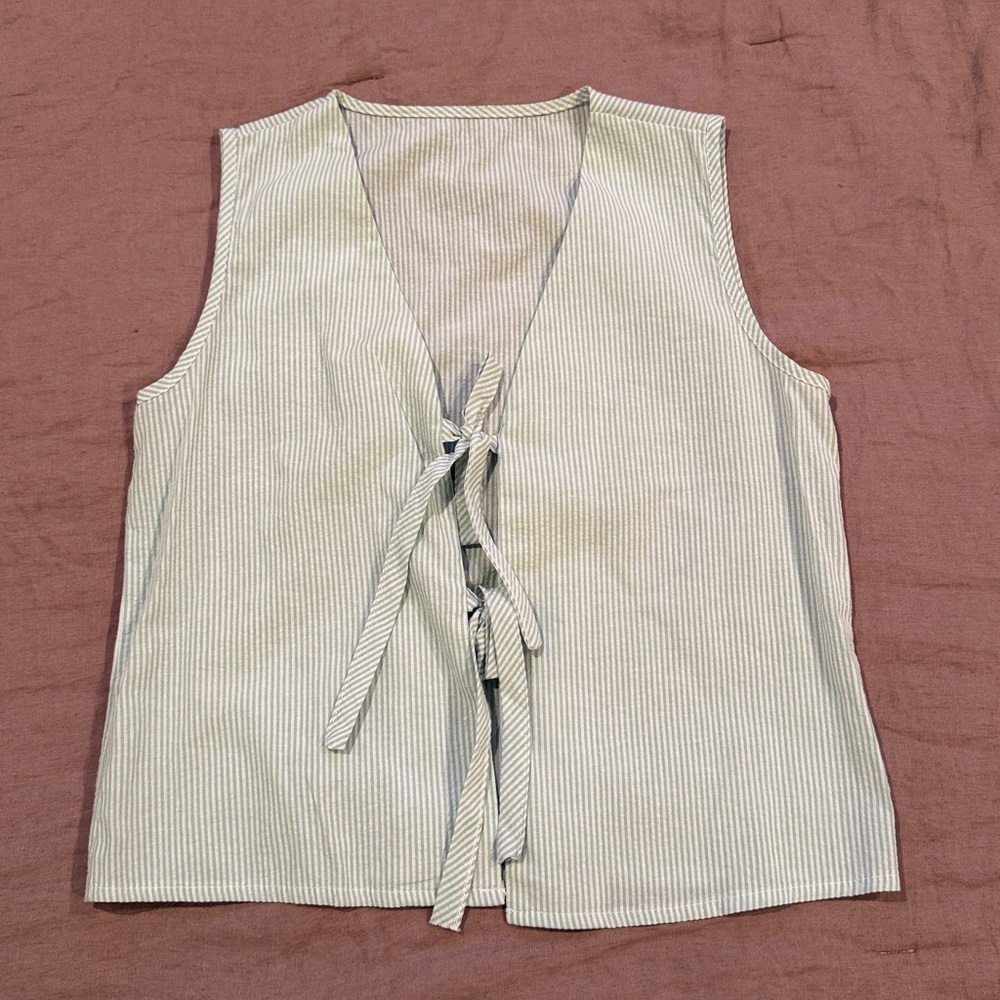 STRIPED SLEEVELESS SET - Picture 3 of 4